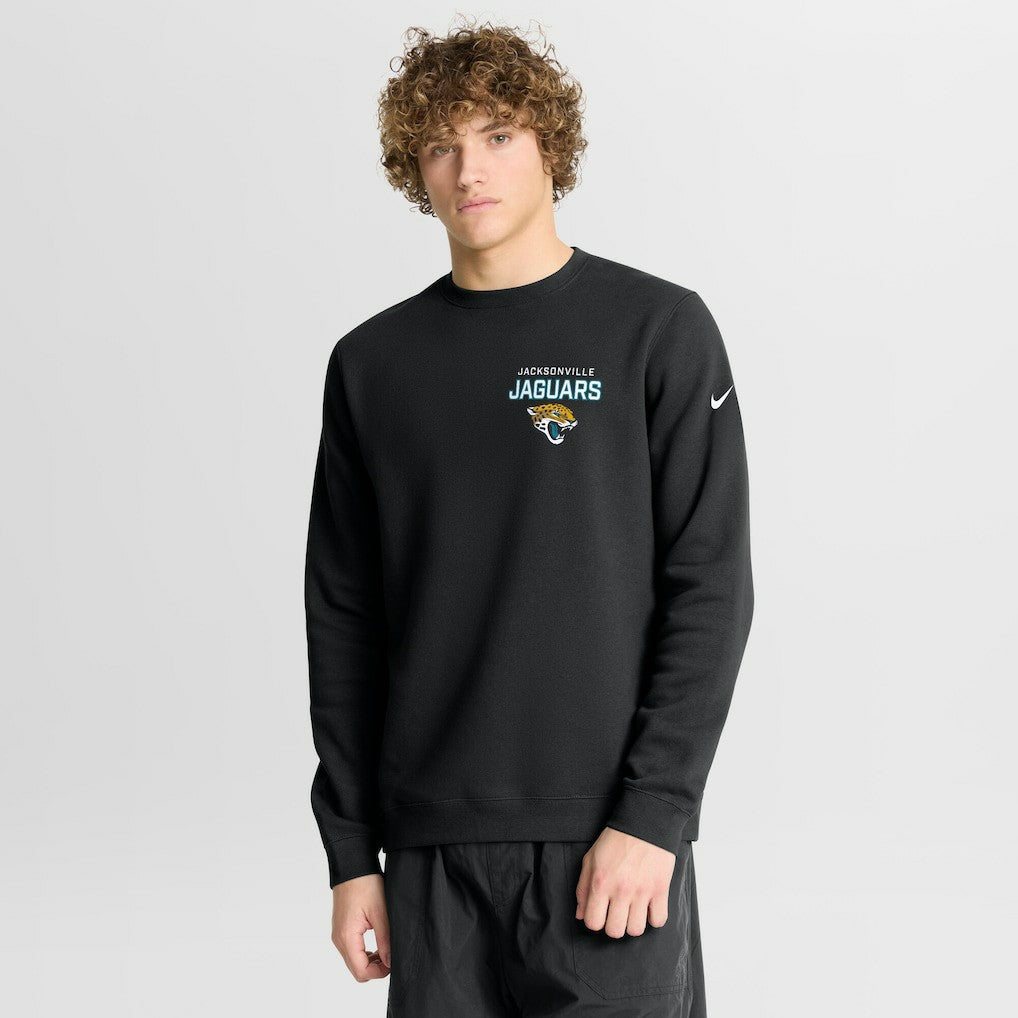 Jacksonville Jaguars Primetime Club Fleece Pullover Sweatshirt Black - Nike