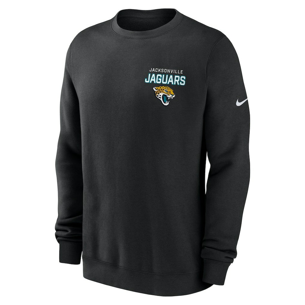 Jacksonville Jaguars Primetime Club Fleece Pullover Sweatshirt Black - Nike