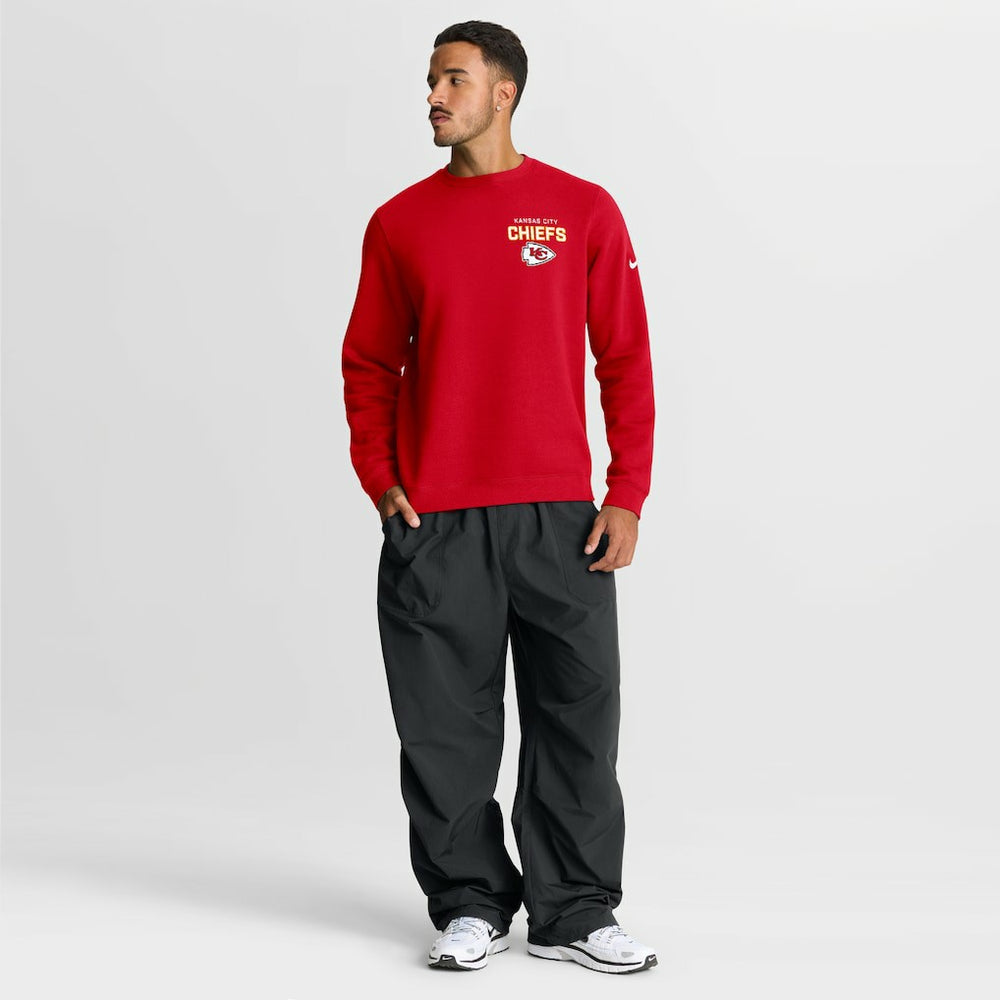 Kansas City Chiefs Primetime Club Fleece Pullover Sweatshirt Red - Nike