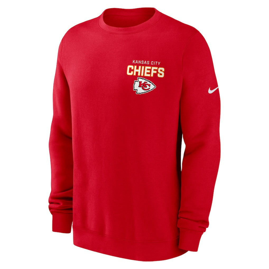 Kansas City Chiefs Primetime Club Fleece Pullover Sweatshirt Red - Nike