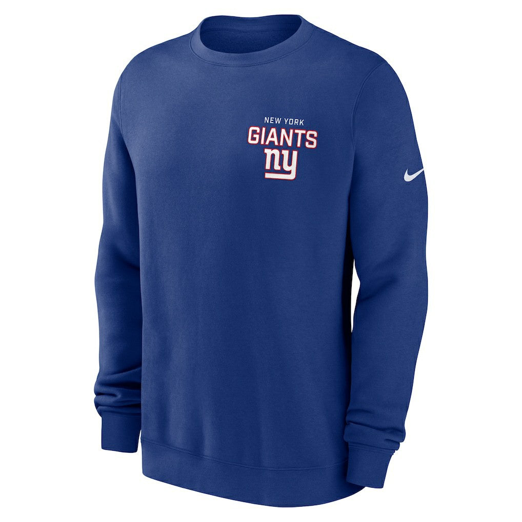 New York Giants Primetime Club Fleece Pullover Sweatshirt Royal - Nike