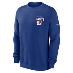 New York Giants Primetime Club Fleece Pullover Sweatshirt Royal - Nike