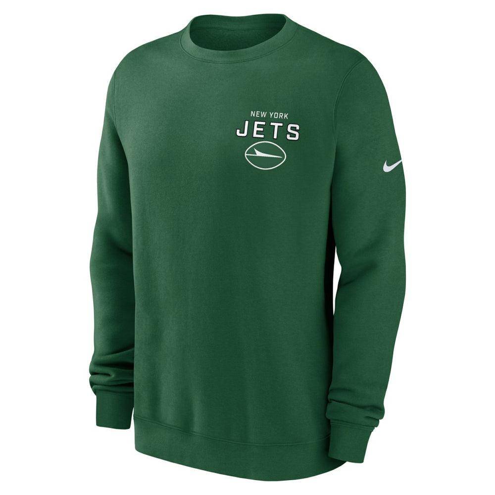 New York Jets Primetime Club Fleece Pullover Sweatshirt Green - Nike