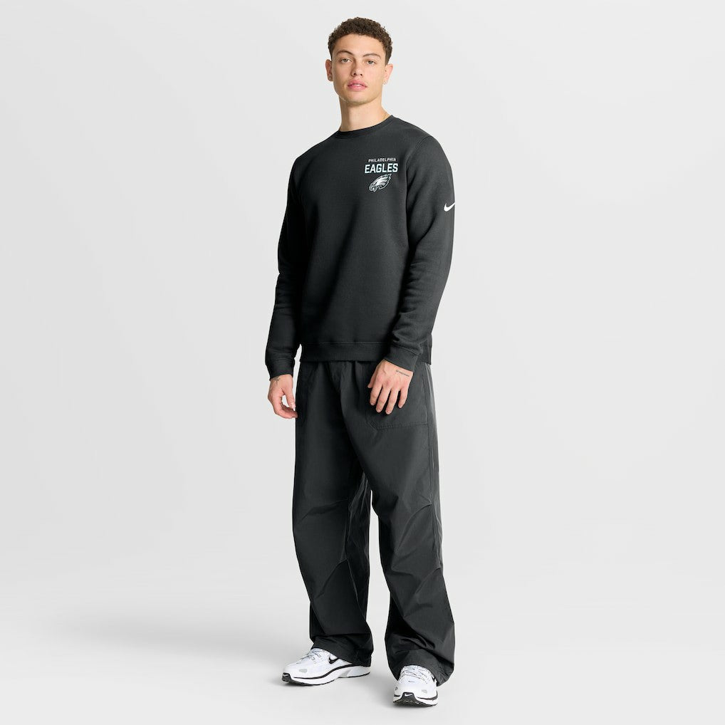Philadelphia Eagles Primetime Club Fleece Pullover Sweatshirt Black - Nike