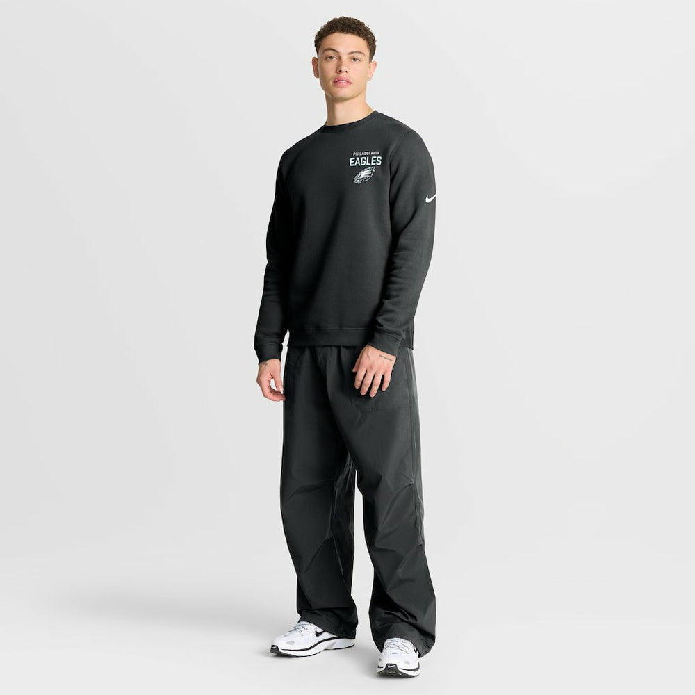 Philadelphia Eagles Primetime Club Fleece Pullover Sweatshirt Black - Nike