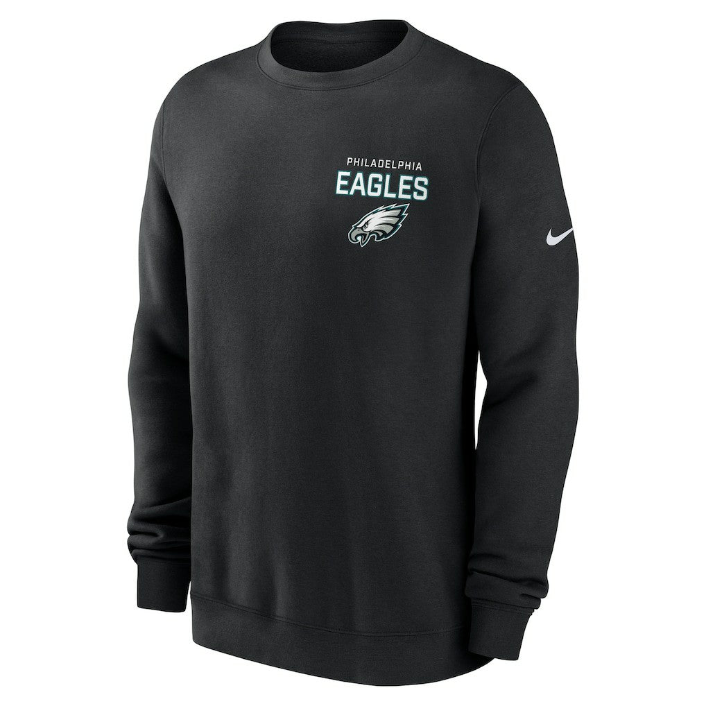 Philadelphia Eagles Primetime Club Fleece Pullover Sweatshirt Black - Nike