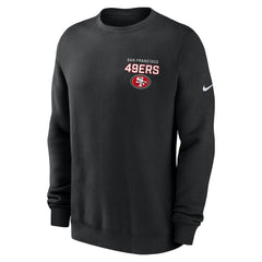 San Francisco 49ers Primetime Club Fleece Pullover Sweatshirt Black - Nike