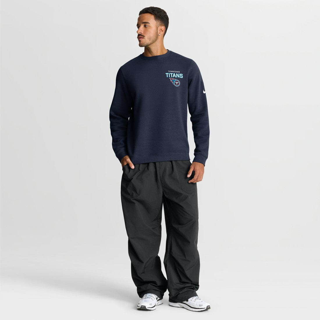 Tennessee Titans Primetime Club Fleece Pullover Sweatshirt Navy - Nike