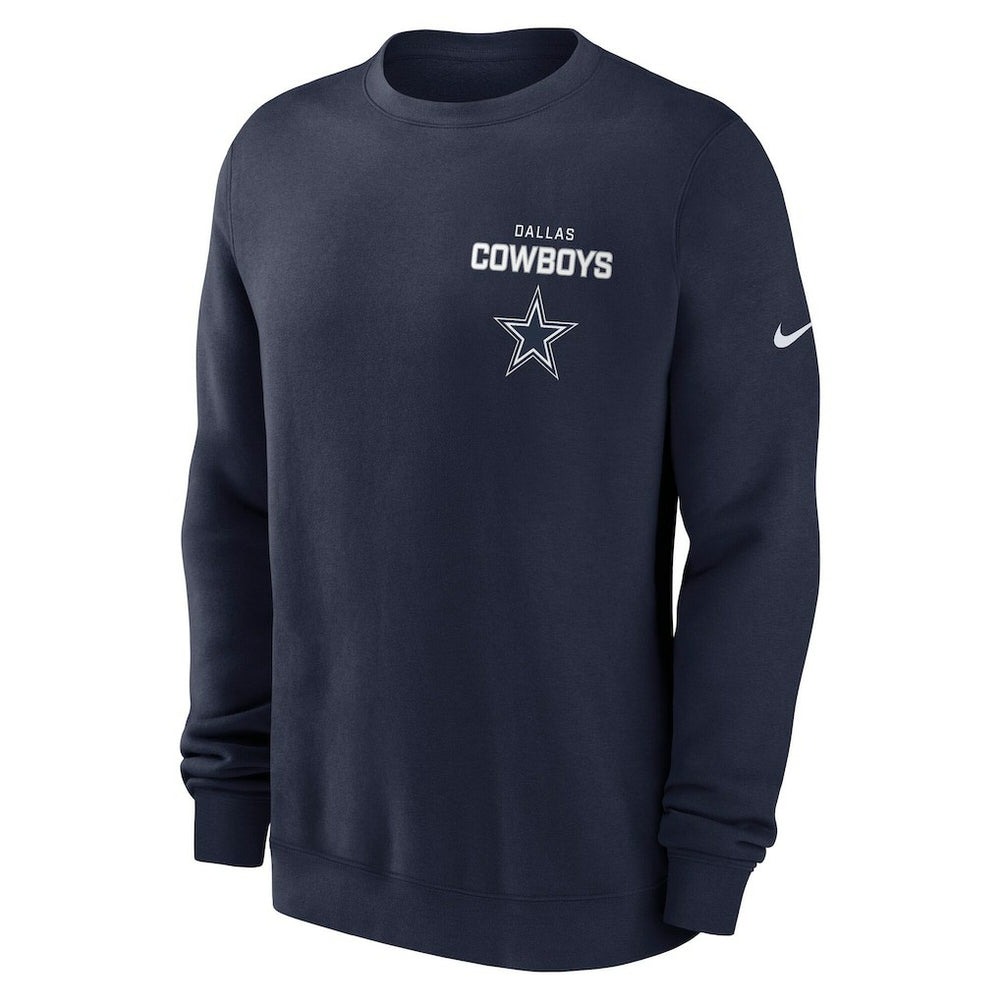 Dallas Cowboys Primetime Club Fleece Pullover Sweatshirt Navy - Nike