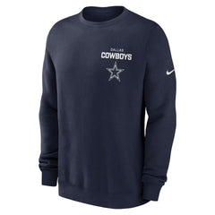 Dallas Cowboys Primetime Club Fleece Pullover Sweatshirt Navy - Nike