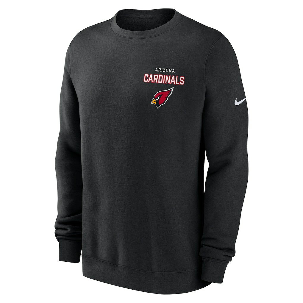 Arizona Cardinals Primetime Club Fleece Pullover Sweatshirt Black - Nike