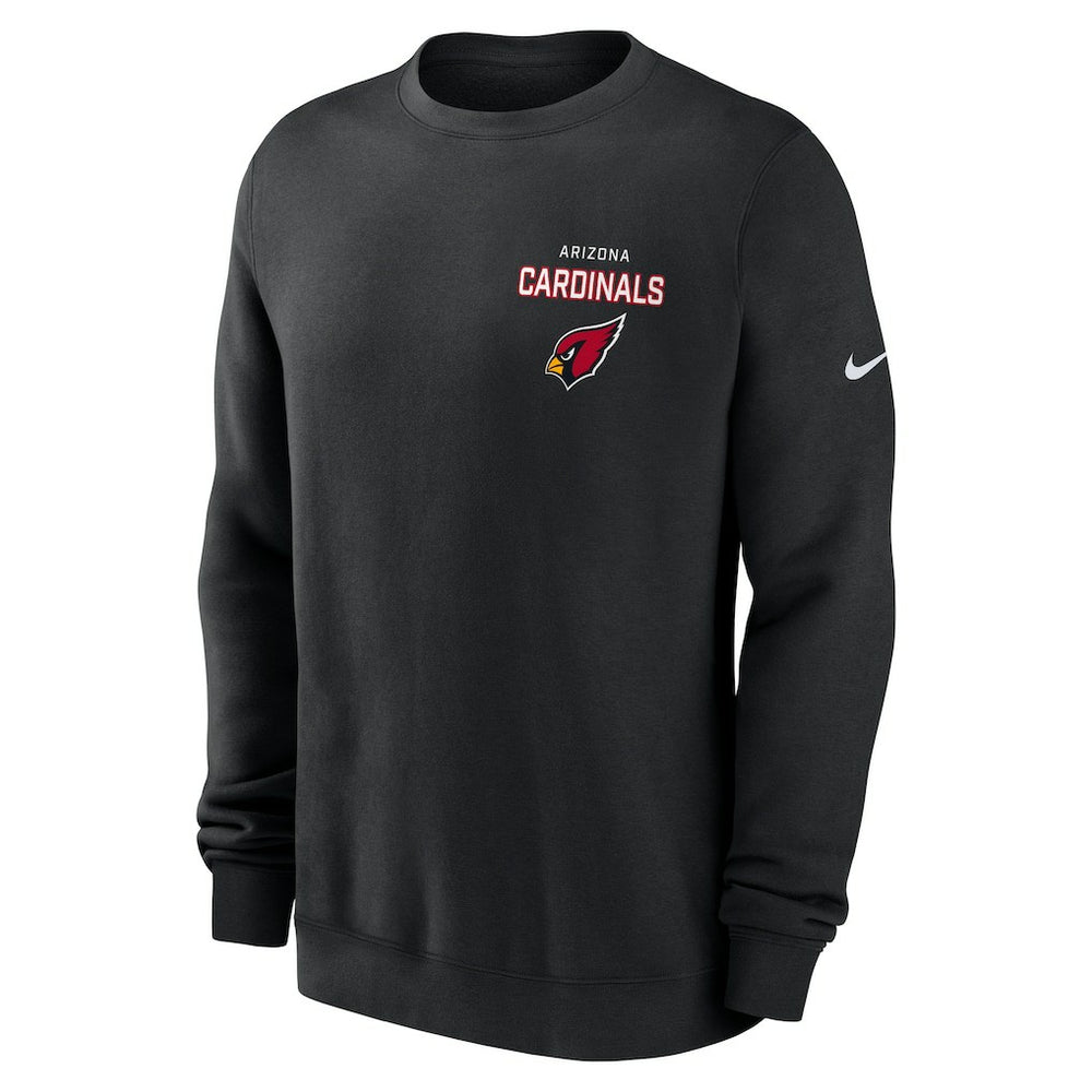 Arizona Cardinals Primetime Club Fleece Pullover Sweatshirt Black - Nike