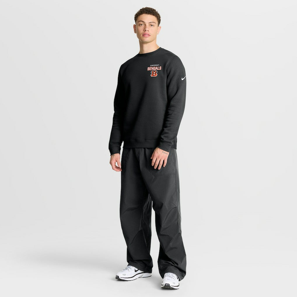 Cincinnati Bengals Primetime Club Fleece Pullover Sweatshirt Black - Nike