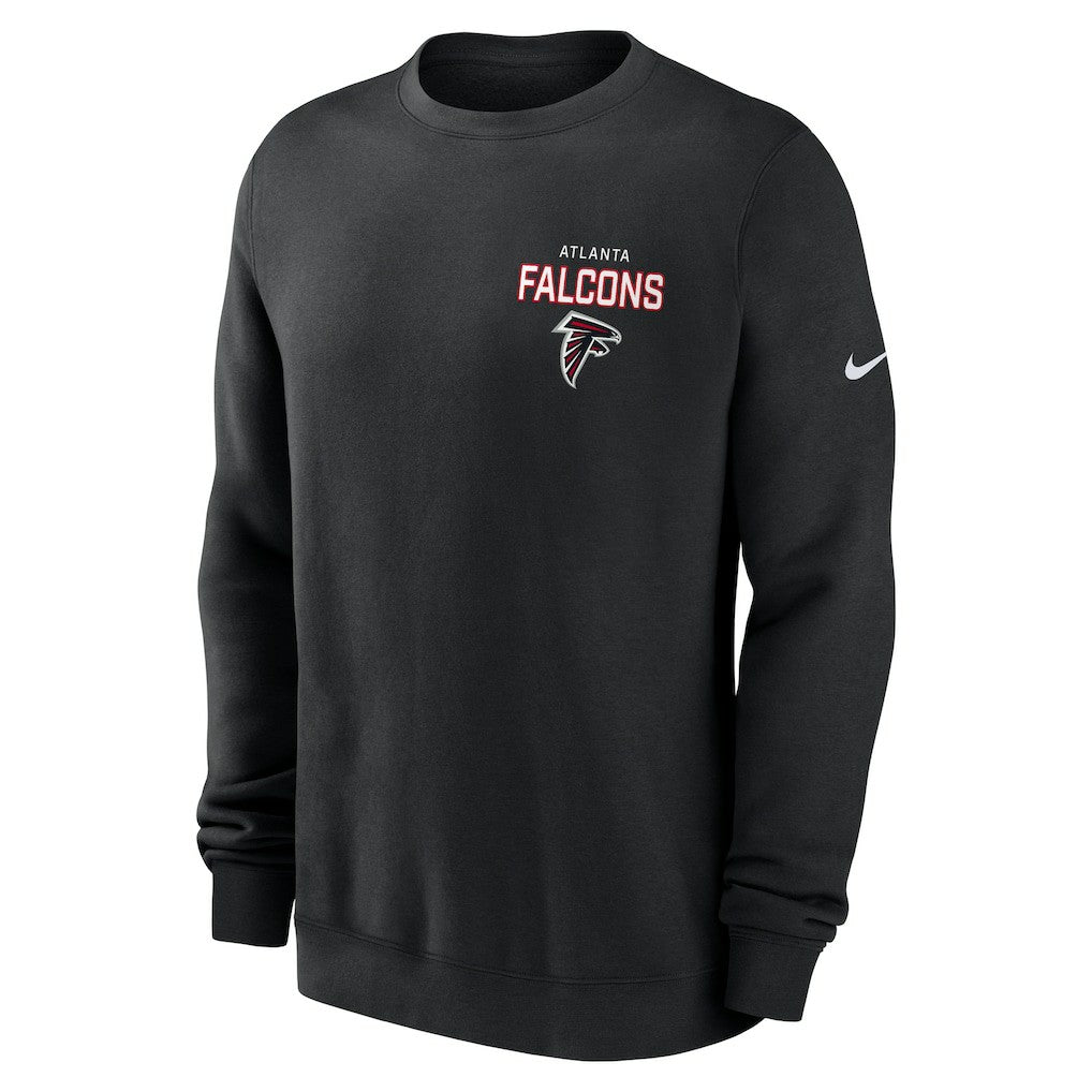 Atlanta Falcons Primetime Club Fleece Pullover Sweatshirt Black - Nike