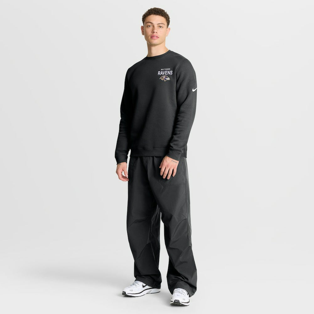 Baltimore Ravens Primetime Club Fleece Pullover Sweatshirt Black - Nike