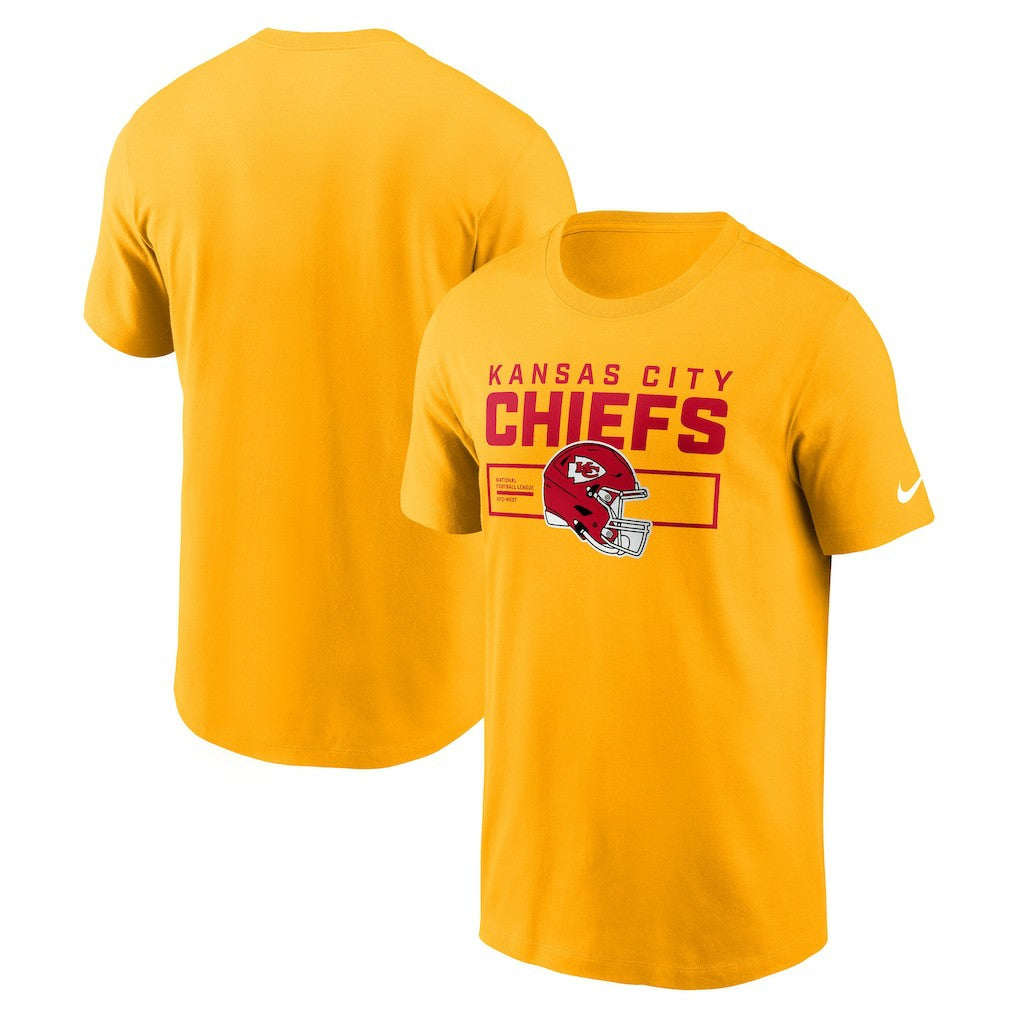 Kansas City Chiefs Primetime Helmet Essential T-Shirt Gold - Nike