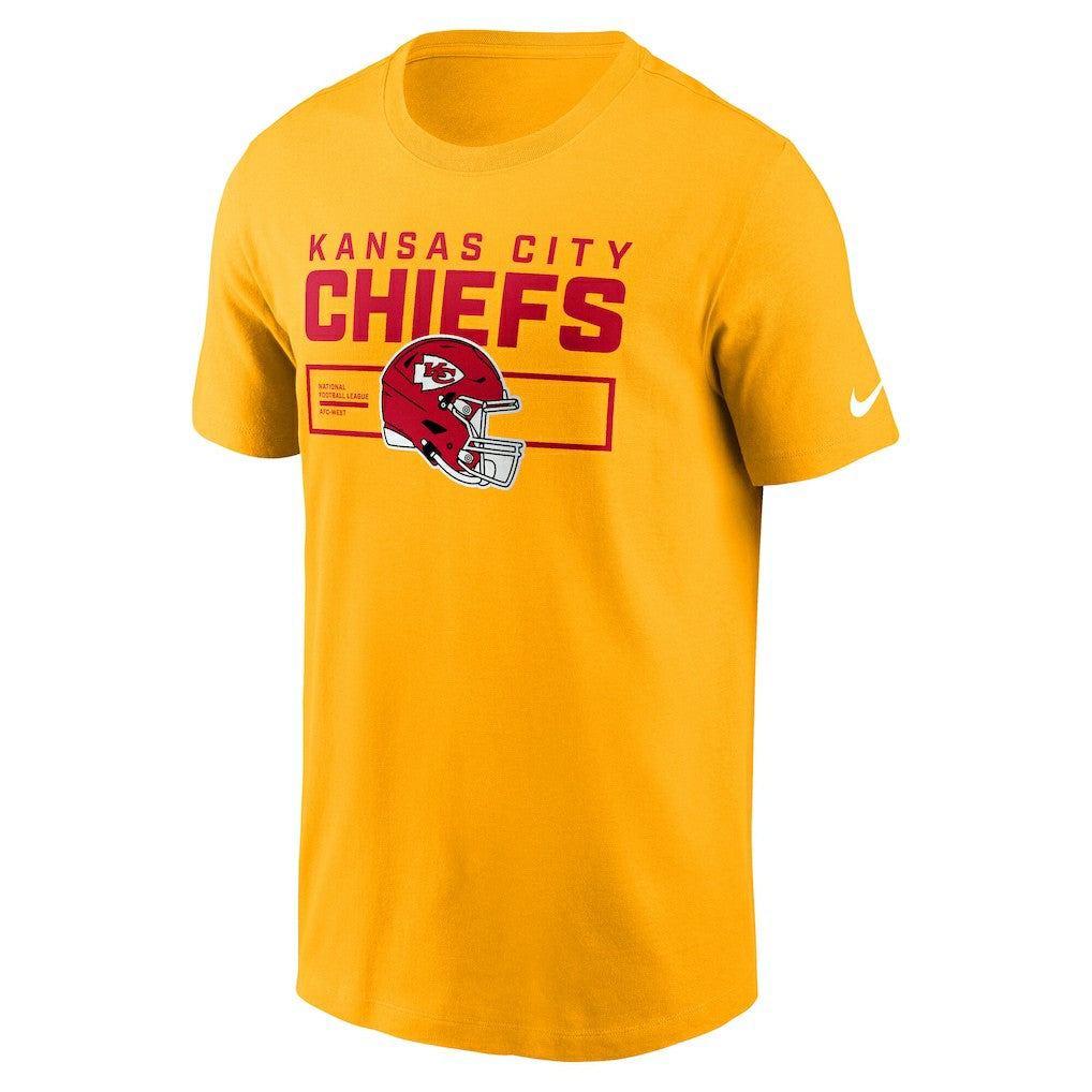 Kansas City Chiefs Primetime Helmet Essential T-Shirt Gold - Nike