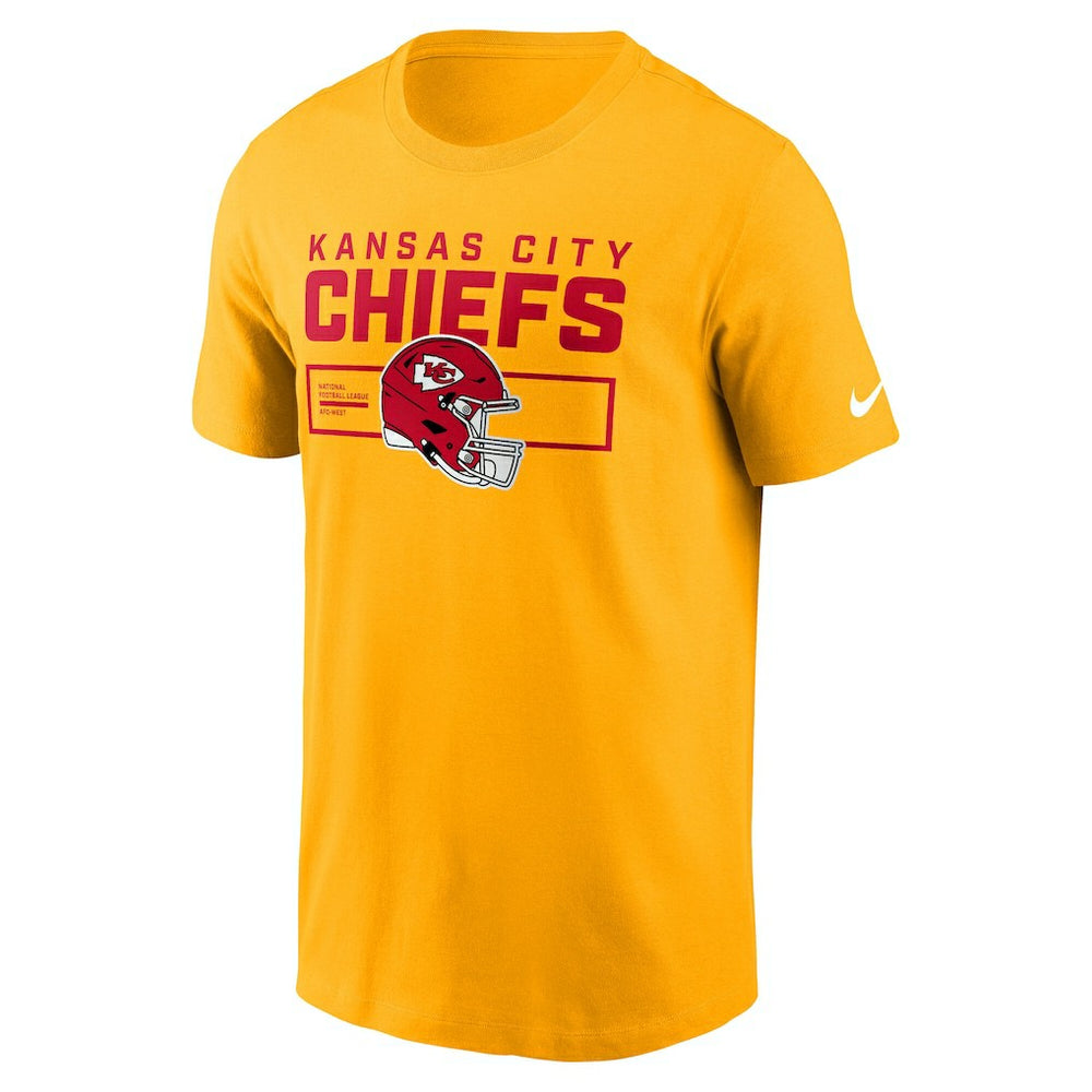 Kansas City Chiefs Primetime Helmet Essential T-Shirt Gold - Nike
