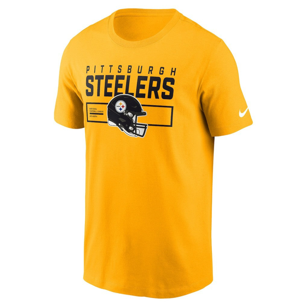 Pittsburgh Steelers Primetime Helmet Essential T-Shirt Gold - Nike