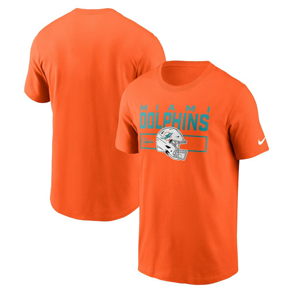 Miami Dolphins Primetime Helmet Essential T-Shirt Orange - Nike