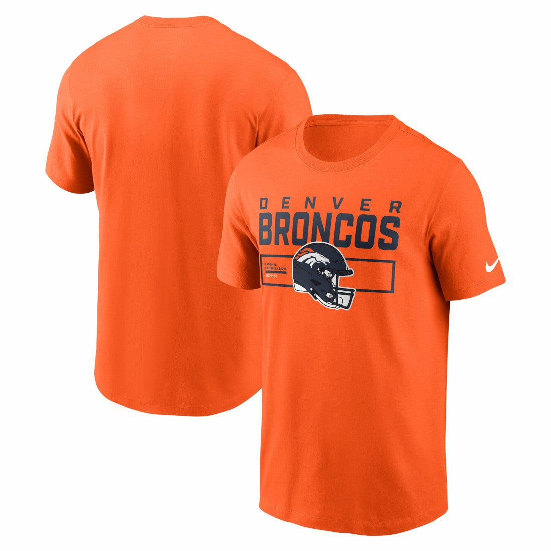Denver Broncos Primetime Helmet Essential T-Shirt Orange - Nike