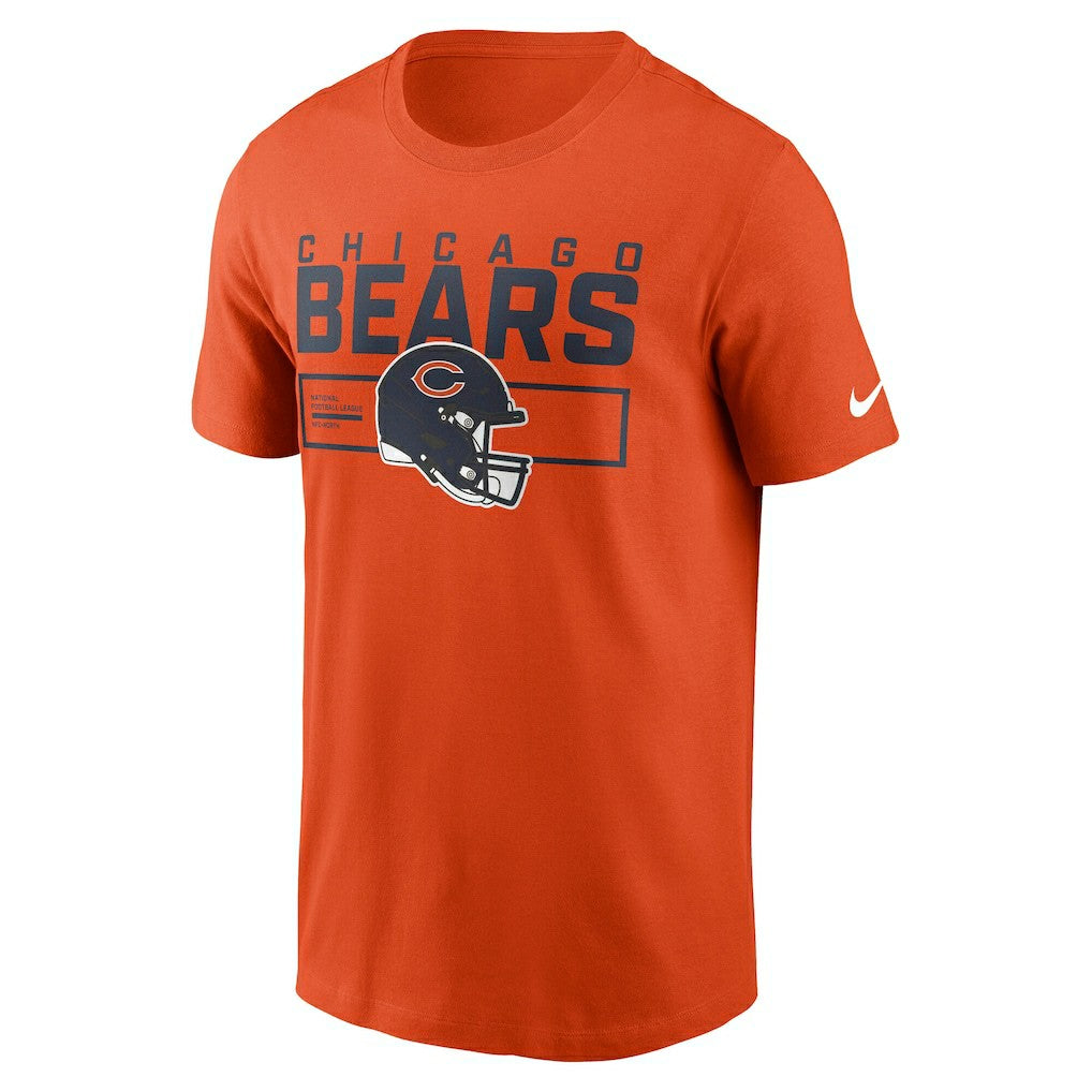 Chicago Bears Primetime Helmet Essential T-Shirt Orange - Nike