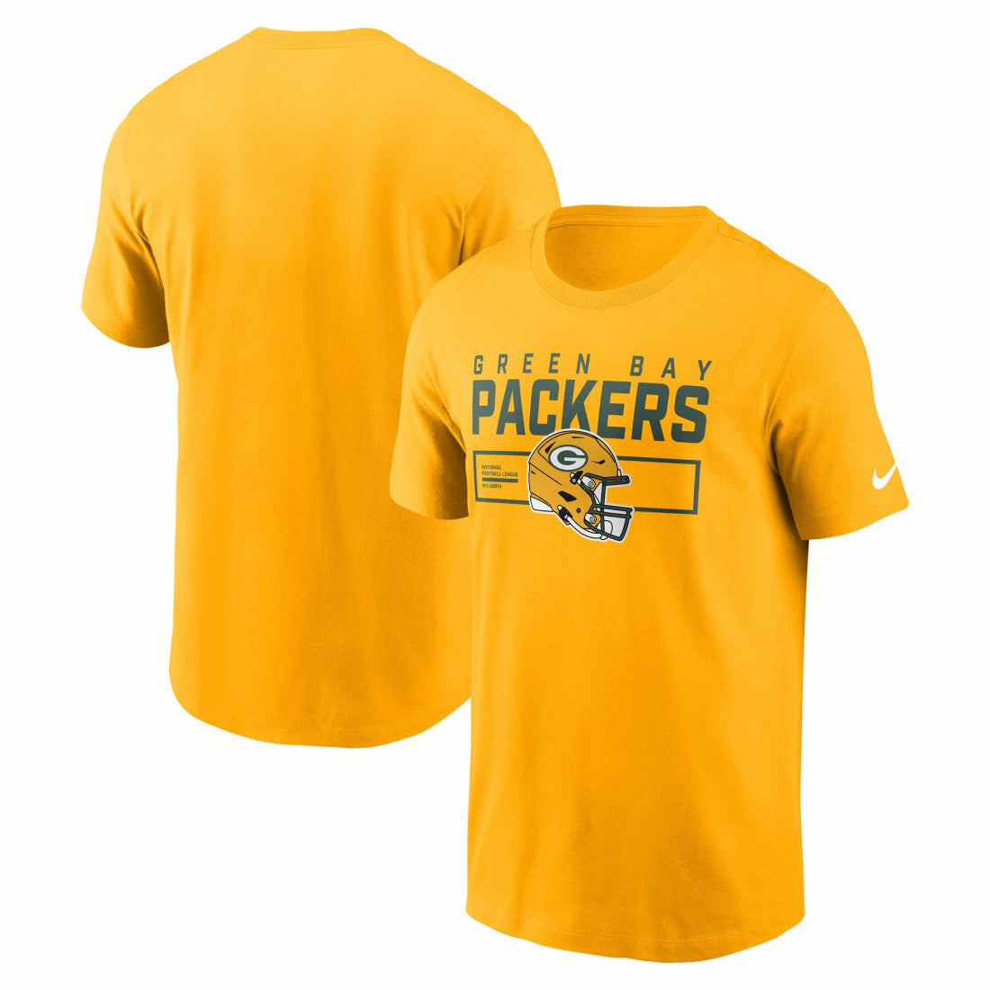 Green Bay Packers Primetime Helmet Essential T-Shirt Gold - Nike