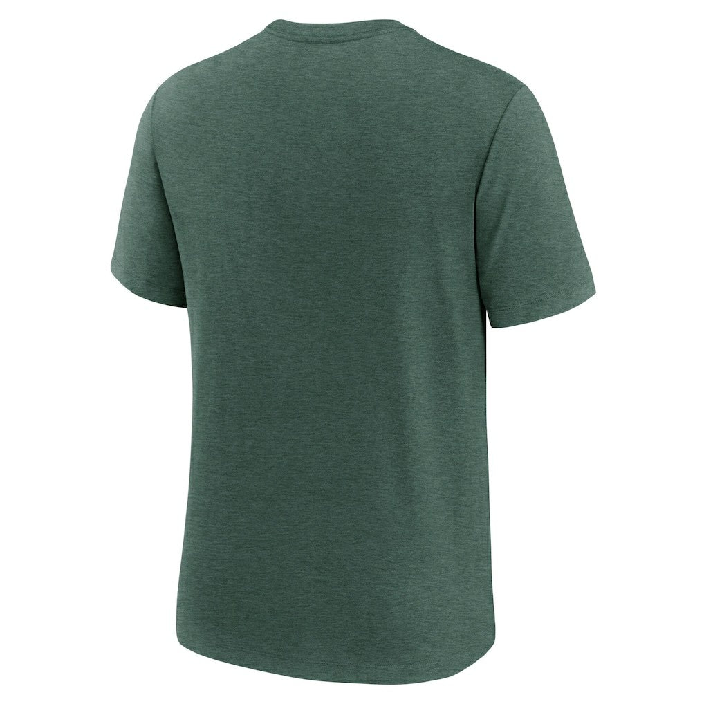 New York Jets Long Pass Tri-Blend T-Shirt Heather Green - Nike