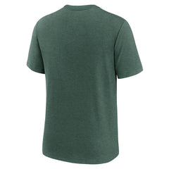 New York Jets Long Pass Tri-Blend T-Shirt Heather Green - Nike