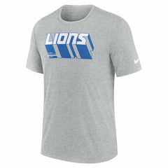 Detroit Lions Long Pass Tri-Blend T-Shirt Heather Gray - Nike