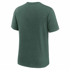 Green Bay Packers Long Pass Tri-Blend T-Shirt Heather Green - Nike