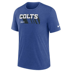 Indianapolis Colts Long Pass Tri-Blend T-Shirt Heather Royal - Nike