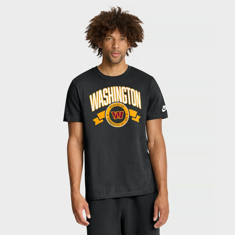Washington Commanders Rewind Front and Back Hit Essential T-Shirt Black - Nike