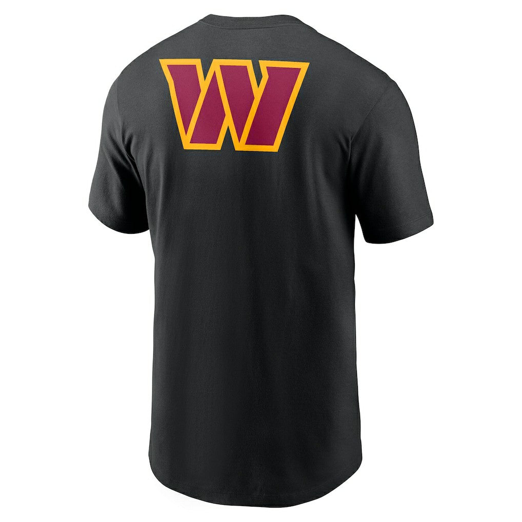Washington Commanders Rewind Front and Back Hit Essential T-Shirt Black - Nike