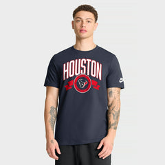 Houston Texans Rewind Front and Back Hit Essential T-Shirt Navy - Nike