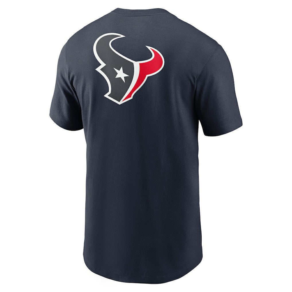 Houston Texans Rewind Front and Back Hit Essential T-Shirt Navy - Nike