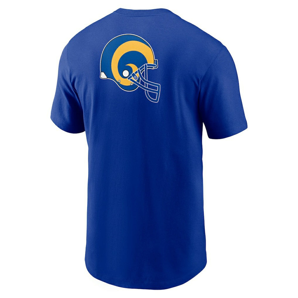 Los Angeles Rams Rewind Front and Back Hit Essential T-Shirt Royal - Nike