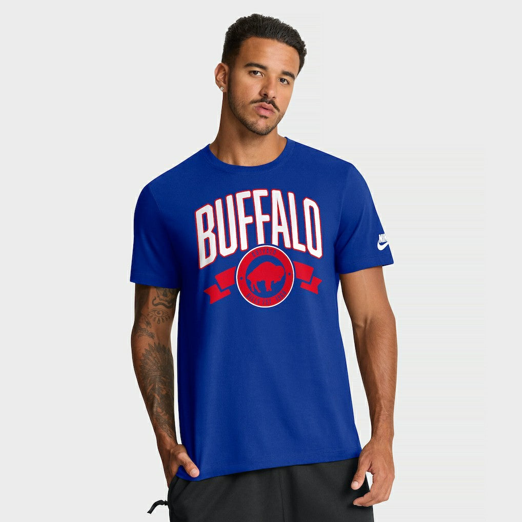 Buffalo Bills Rewind Front and Back Hit Essential T-Shirt Royal - Nike