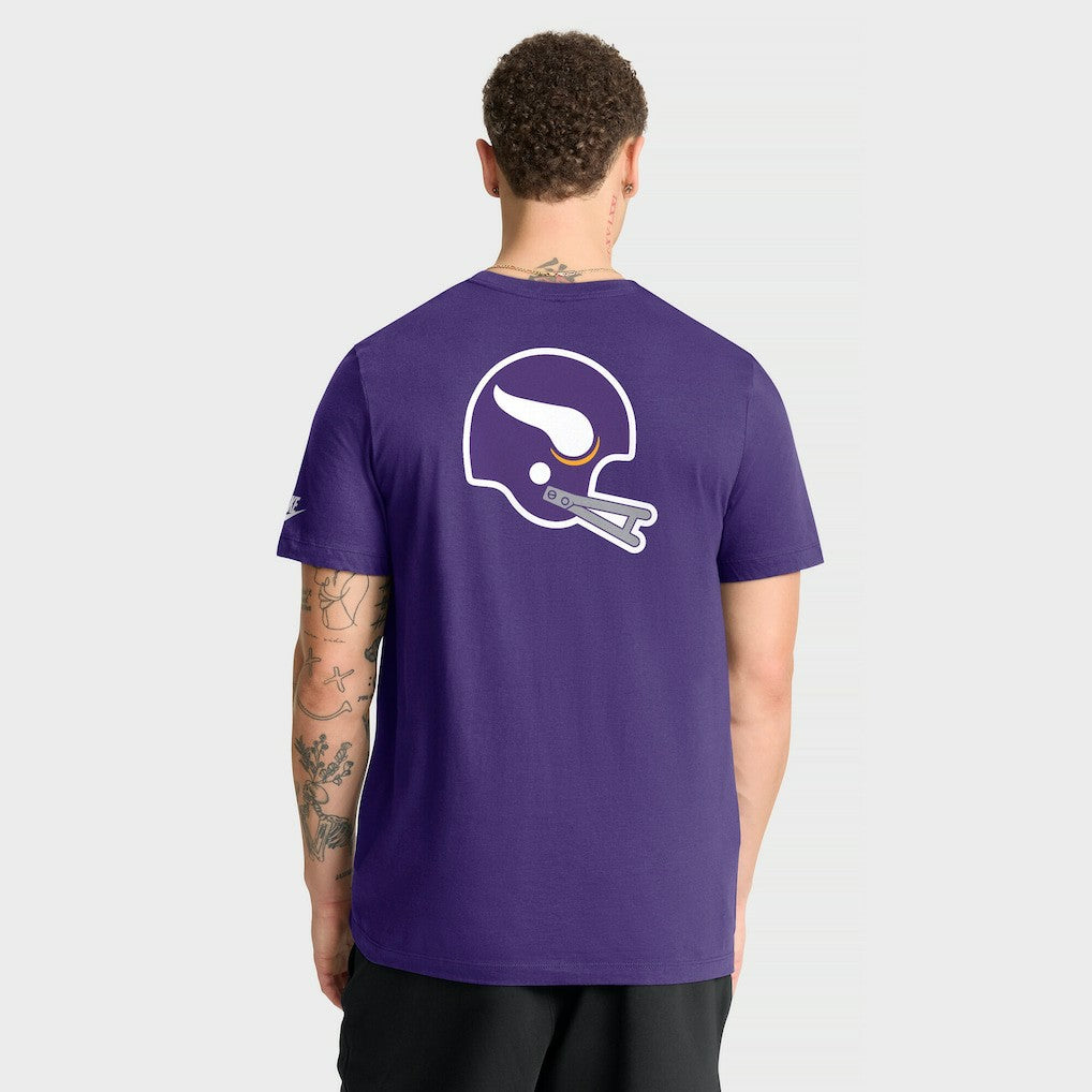 Minnesota Vikings Rewind Front and Back Hit Essential T-Shirt Purple - Nike