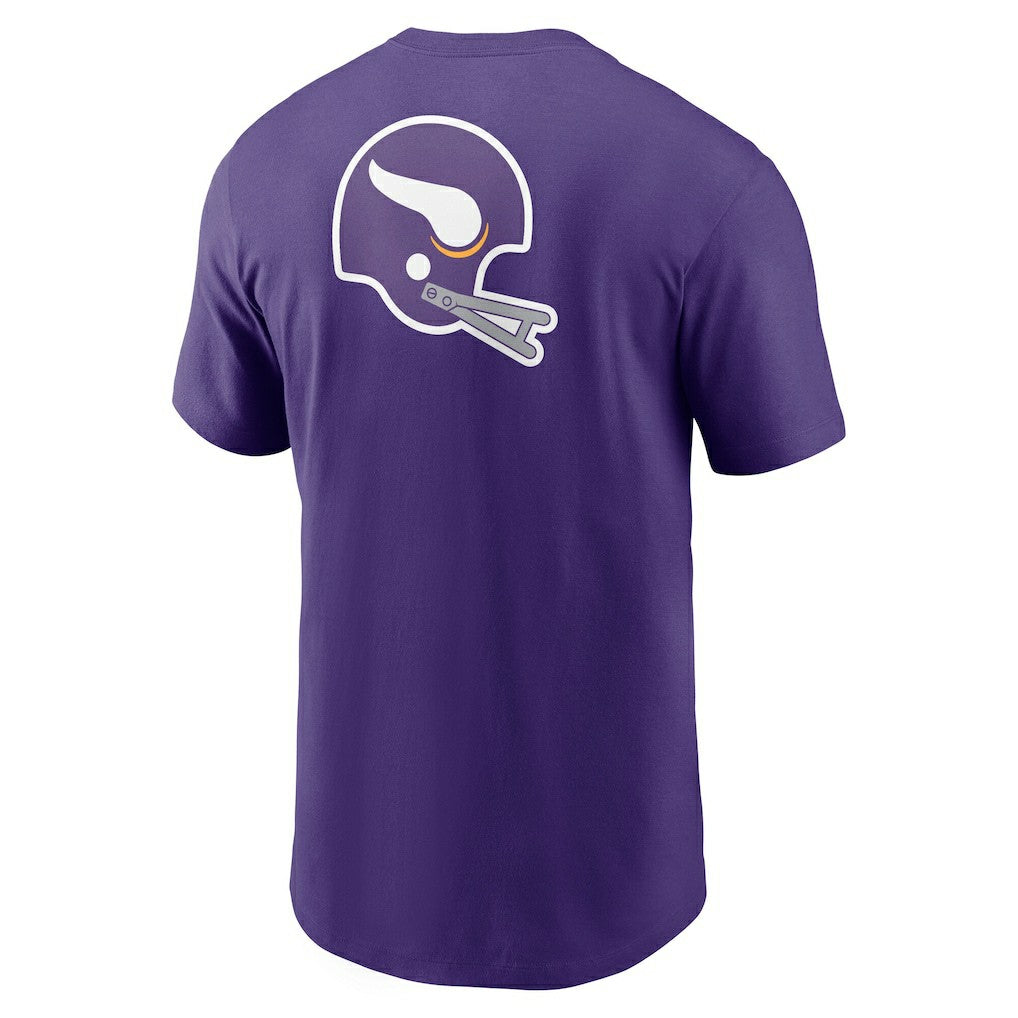 Minnesota Vikings Rewind Front and Back Hit Essential T-Shirt Purple - Nike