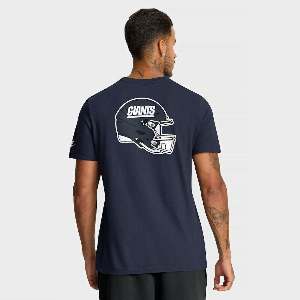 New York Giants Rewind Front and Back Hit Essential T-Shirt Navy - Nike
