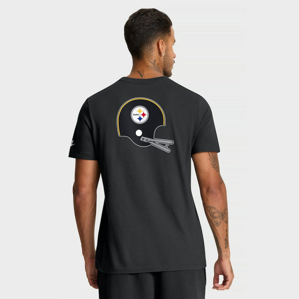 Pittsburgh Steelers Rewind Front and Back Hit Essential T-Shirt Black - Nike