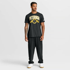 Pittsburgh Steelers Rewind Front and Back Hit Essential T-Shirt Black - Nike
