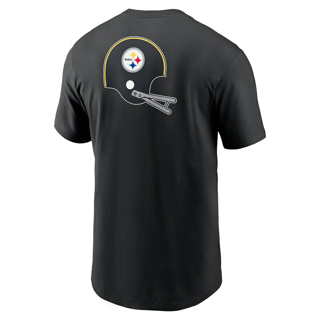 Pittsburgh Steelers Rewind Front and Back Hit Essential T-Shirt Black - Nike