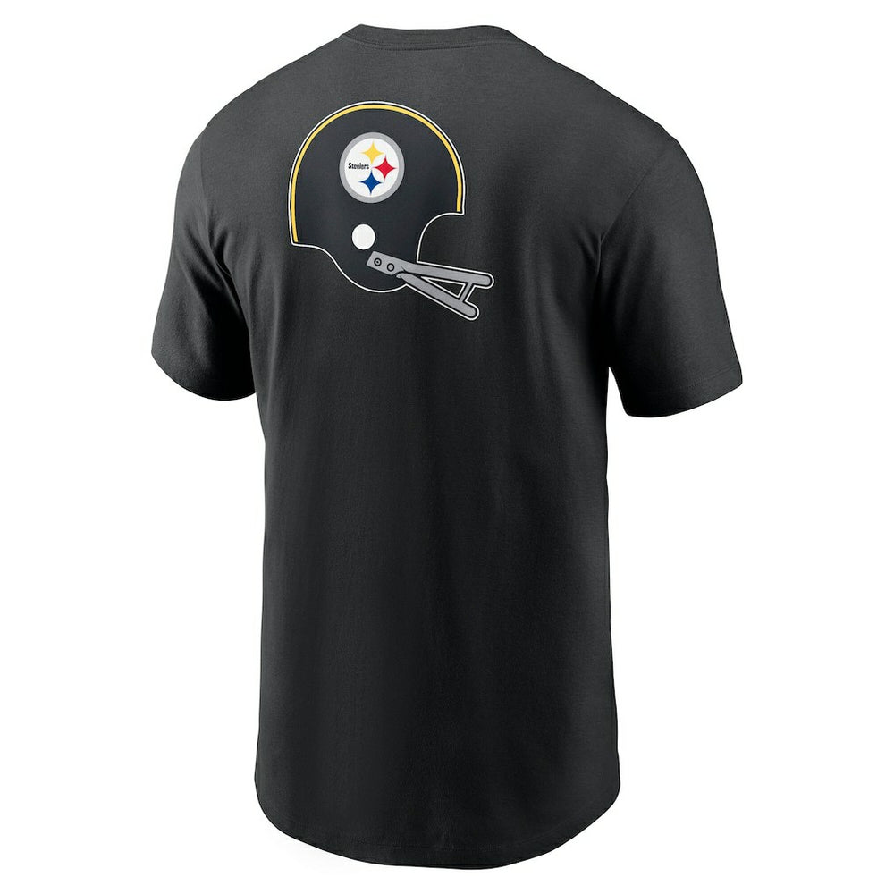 Pittsburgh Steelers Rewind Front and Back Hit Essential T-Shirt Black - Nike