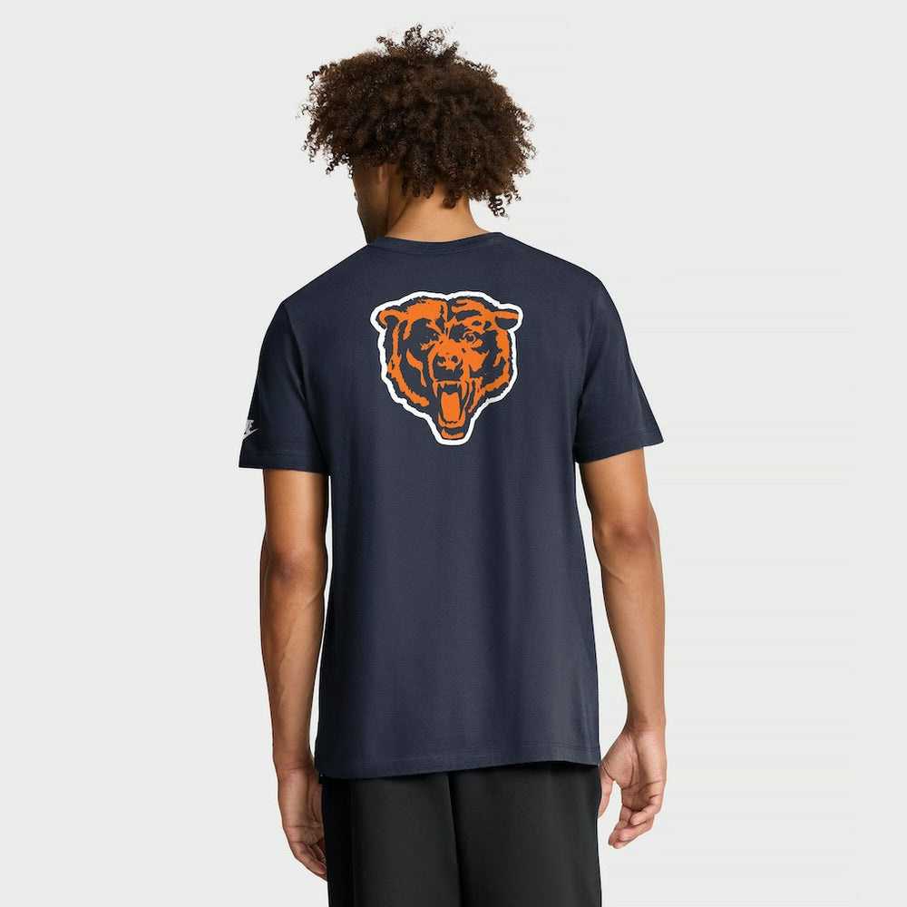 Chicago Bears Rewind Front and Back Hit Essential T-Shirt Navy - Nike