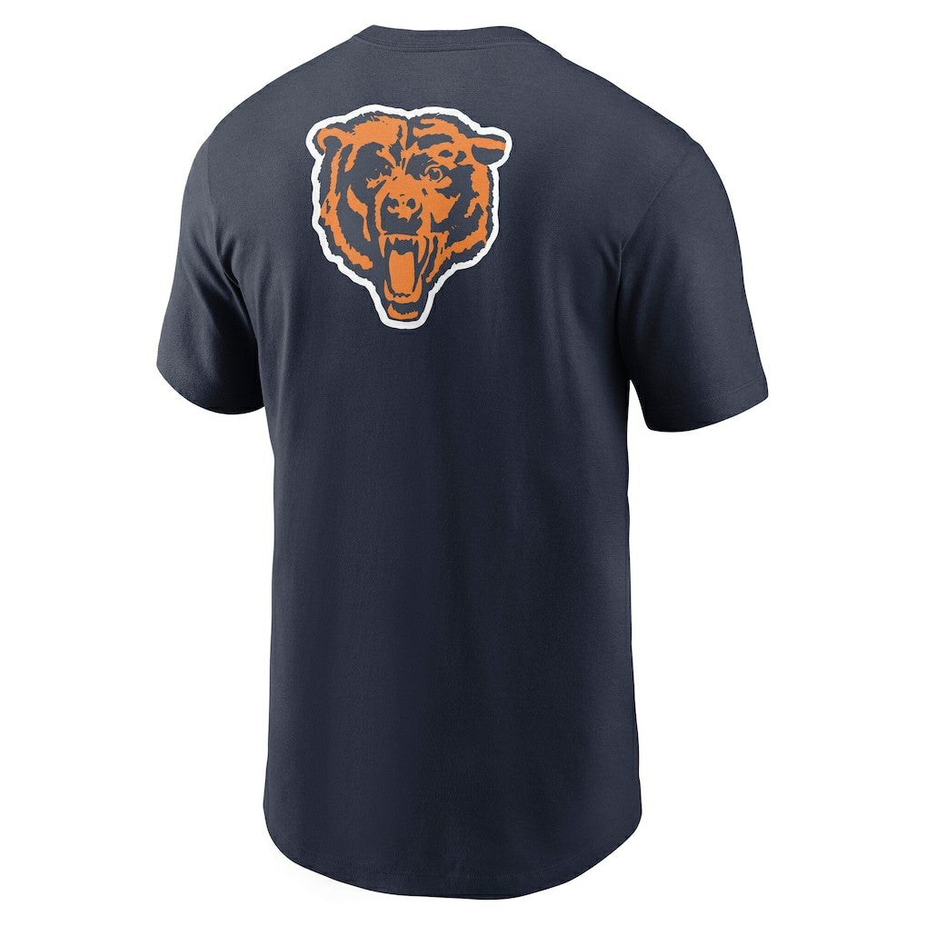Chicago Bears Rewind Front and Back Hit Essential T-Shirt Navy - Nike