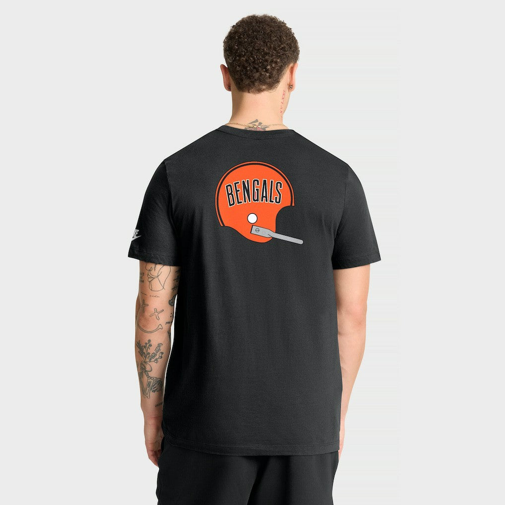 Cincinnati Bengals Rewind Front and Back Hit Essential T-Shirt Black - Nike