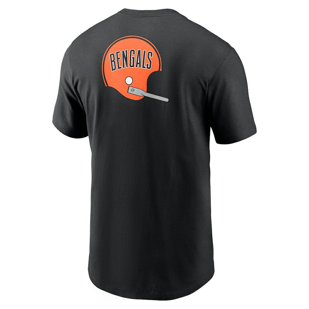 Cincinnati Bengals Rewind Front and Back Hit Essential T-Shirt Black - Nike