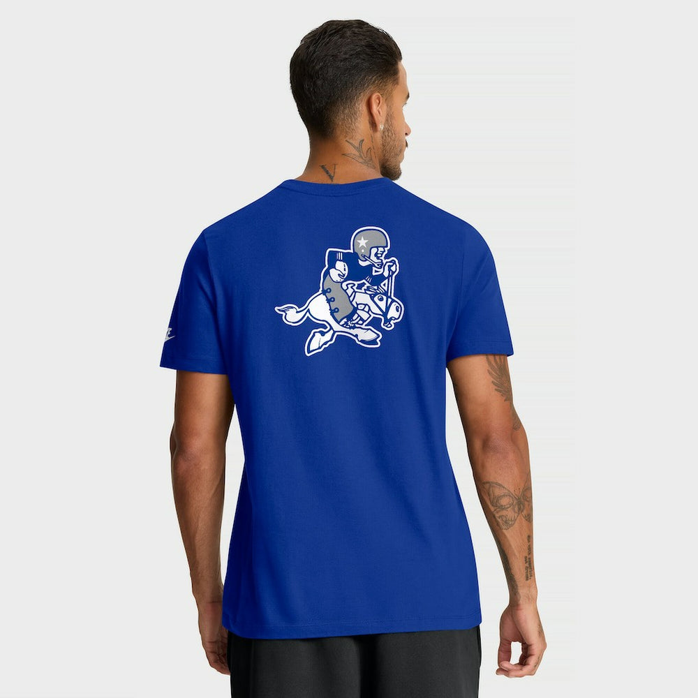 Dallas Cowboys Rewind Front and Back Hit Essential T-Shirt Royal - Nike